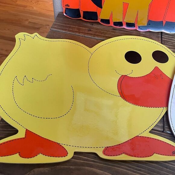 Stotter Vintage 1970’s Animal Placements Cat Dog Horse Duck set of 4 - Picture 4 of 16